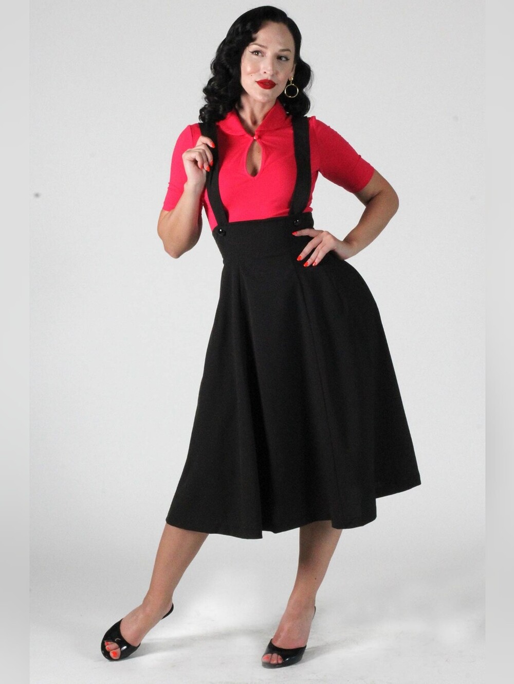 Tatyana Jumper Circle Skirt in Princess Blue - Picture 10 of 11